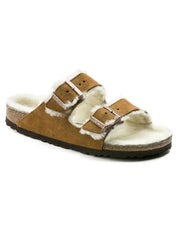 Unisex Arizona Shearling Sandal In Mink