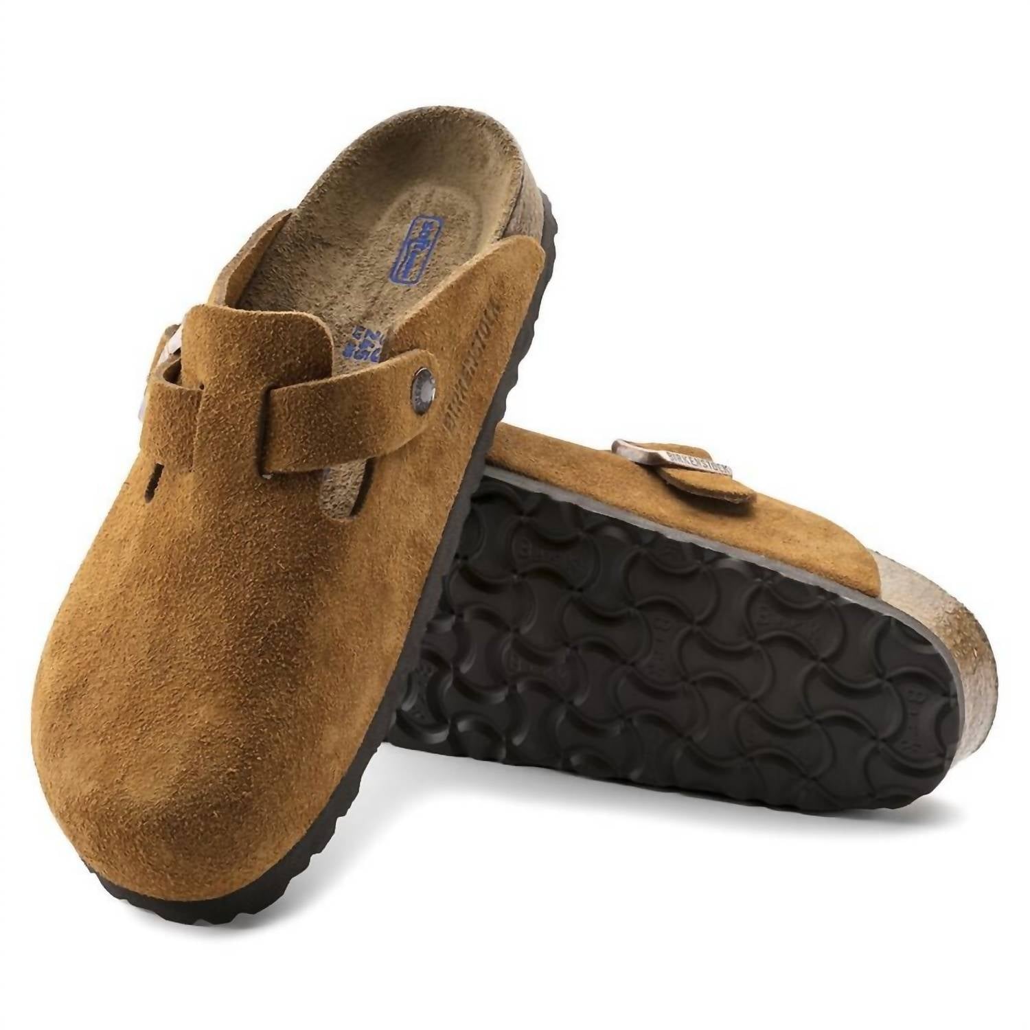 Women's Boston Soft Footbed Clog In Mink Suede