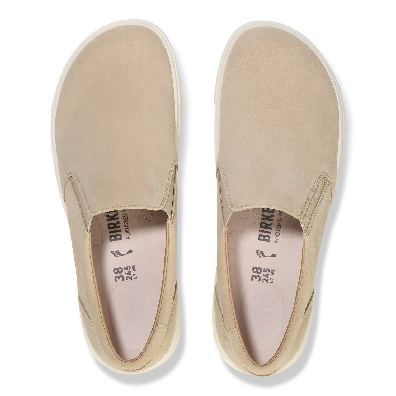 Women's Oswego Suede Leather Slip On Shoes In Sandcastle