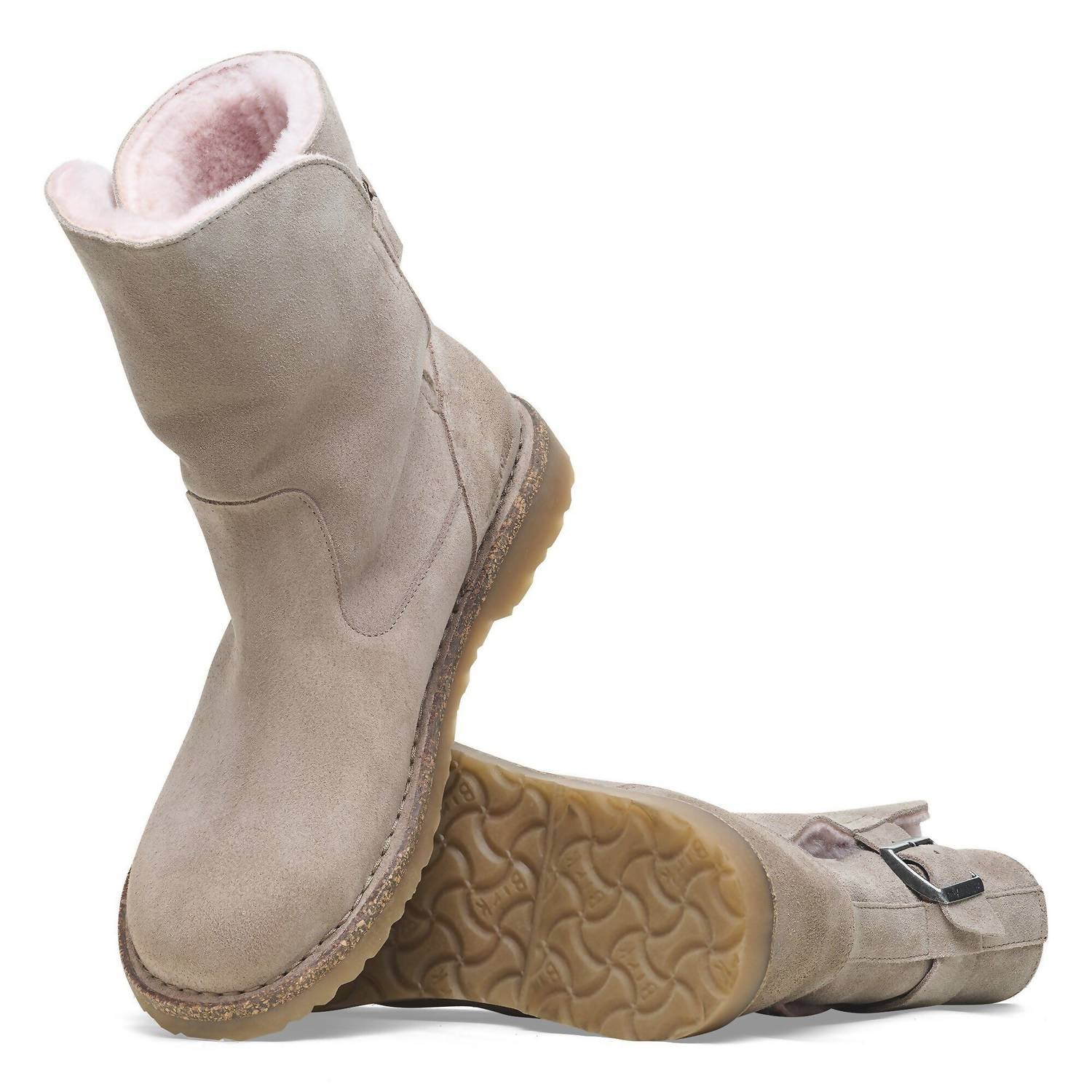 Women's Uppsala Shearling Ankle Boots In Gray Taupe