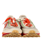 Nike LD Waffle x Sacai x CLOT Kiss of Death Sneakers in Orange and Beige Nylon