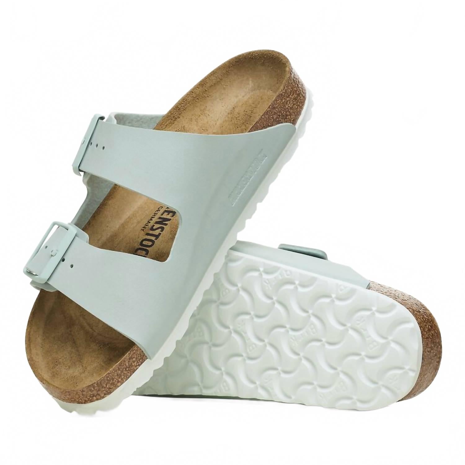 Women's Arizona Birko Flor Sandal In Surf Green