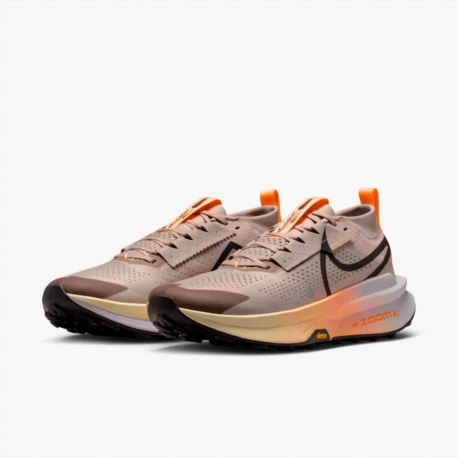 Men's Zegama Trail 2 Running Shoes In Malt/black-Ghost-Alablaster