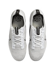 Unisex Air Vapormax 2021 Flyknit Shoes In White Black Metallic Silver