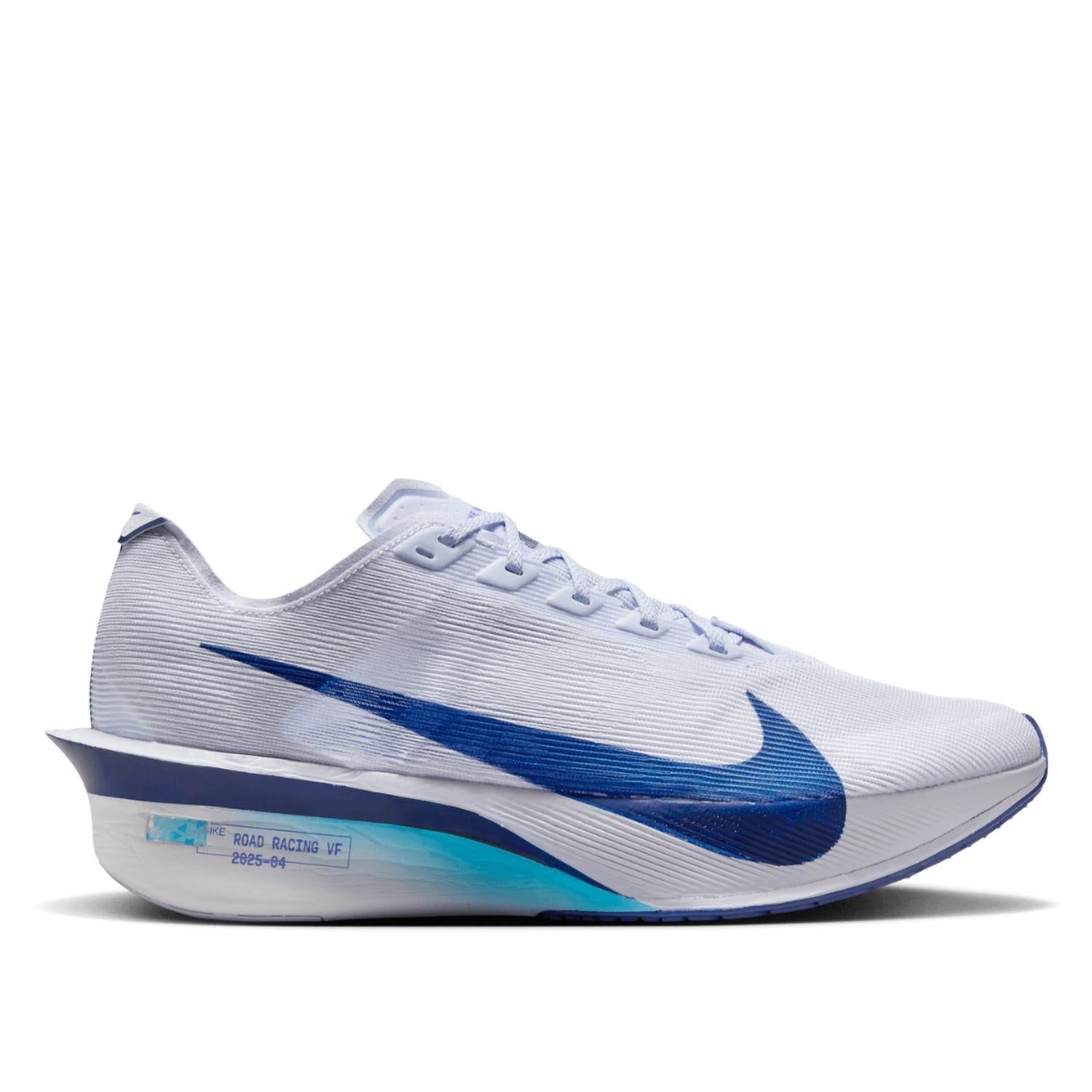 Men's Vaporfly 4 Road Racing Shoes In Ghost/persian Violet/football Grey/blue Void