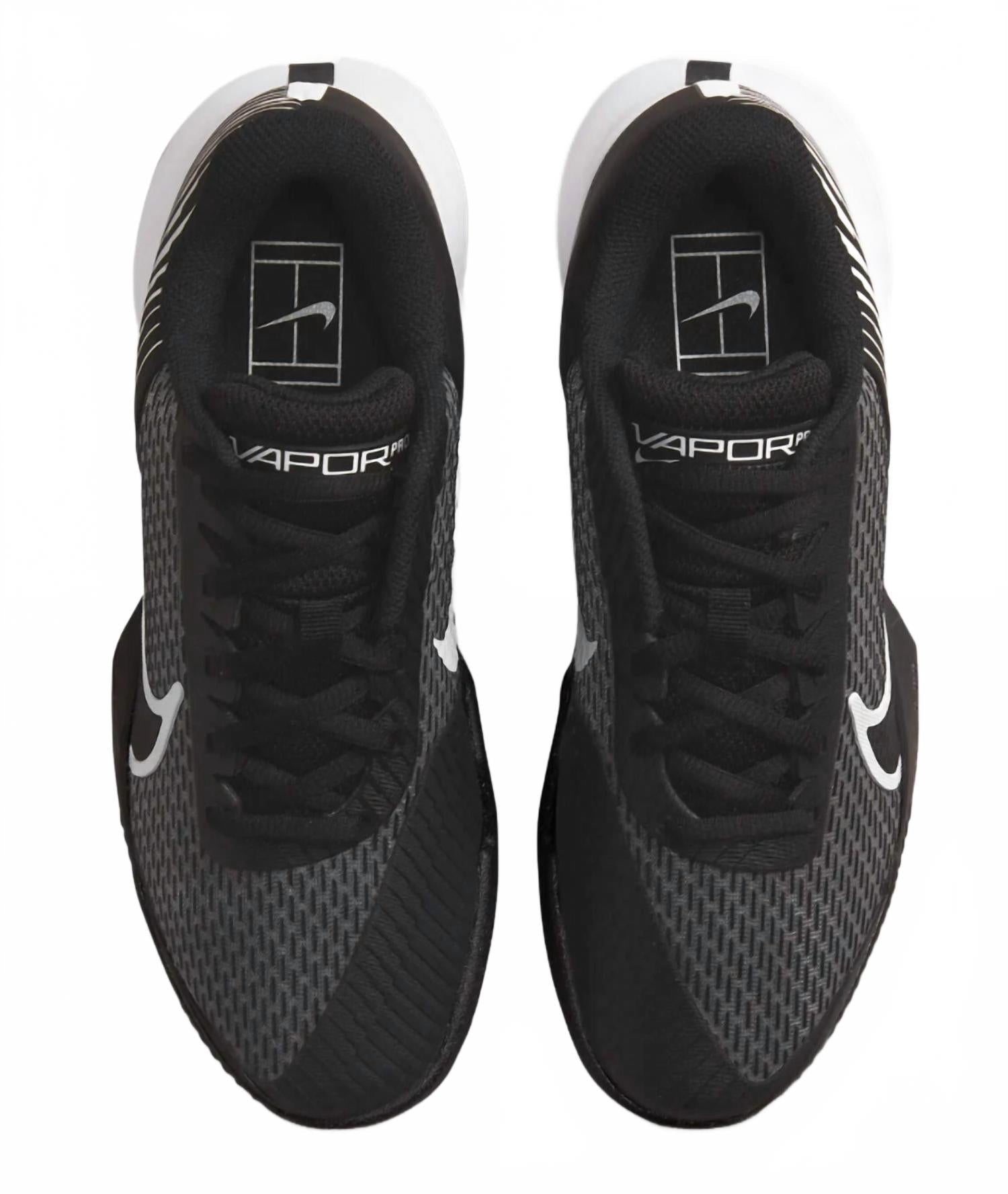 Women's Nike Zoom Vapor Pro 2 Shoes In Black/white