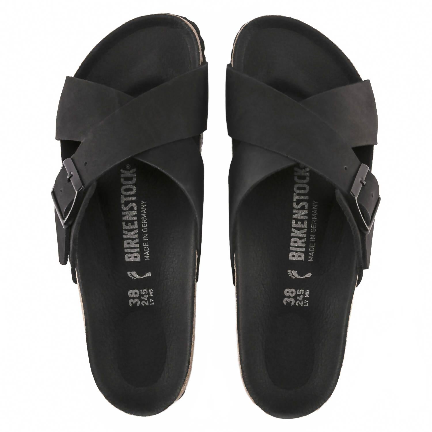Women's Siena Sandal In Black Nubuck