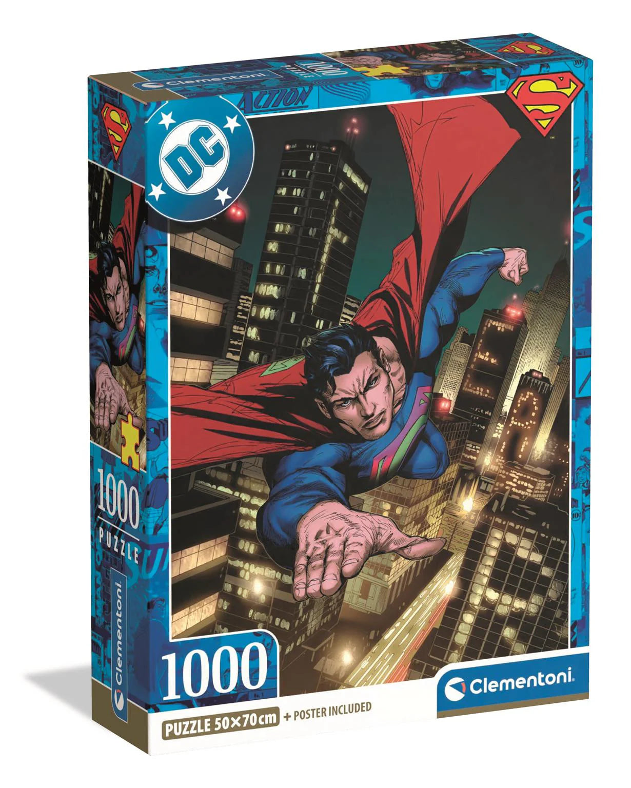1000pc Superman Design 2 Poster Included Puzzle