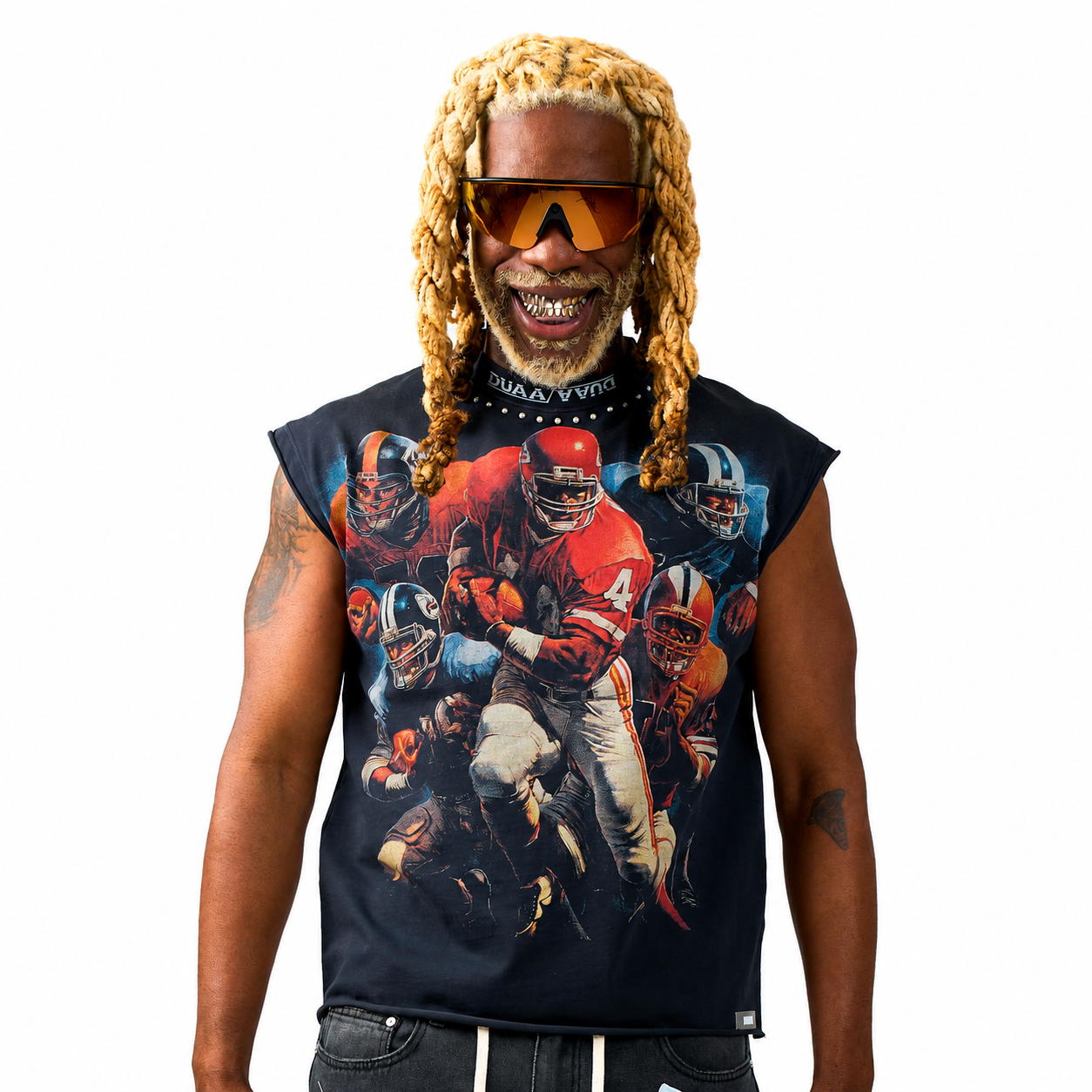 Men's Duaa Squad Cutoff T-Shirt Grey Squad-grey