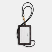 Coach Outlet Id Lanyard In Signaure Canvas