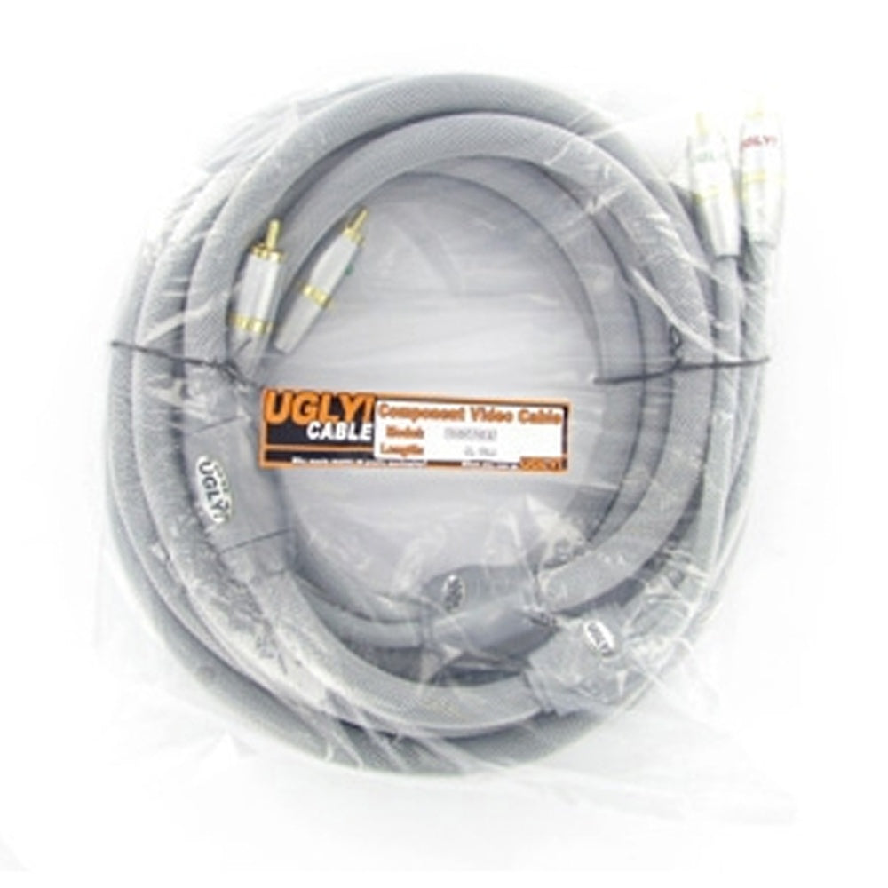 5m Ugly Ultra Premium Component RGB Video Cable 3 RCA OFC Shielded Gold Plated