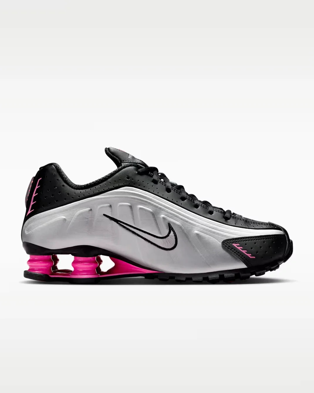 Nike Shox R4 AR3565-012 Sneakers Women's Black Metallic Lifestyle Shoes MEW800