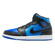 Men's Nike Air Jordan 1 Mid Black / Royal Blue / Black - White DQ8426-042