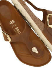 Brown Gizeh Big Buckle Sandals