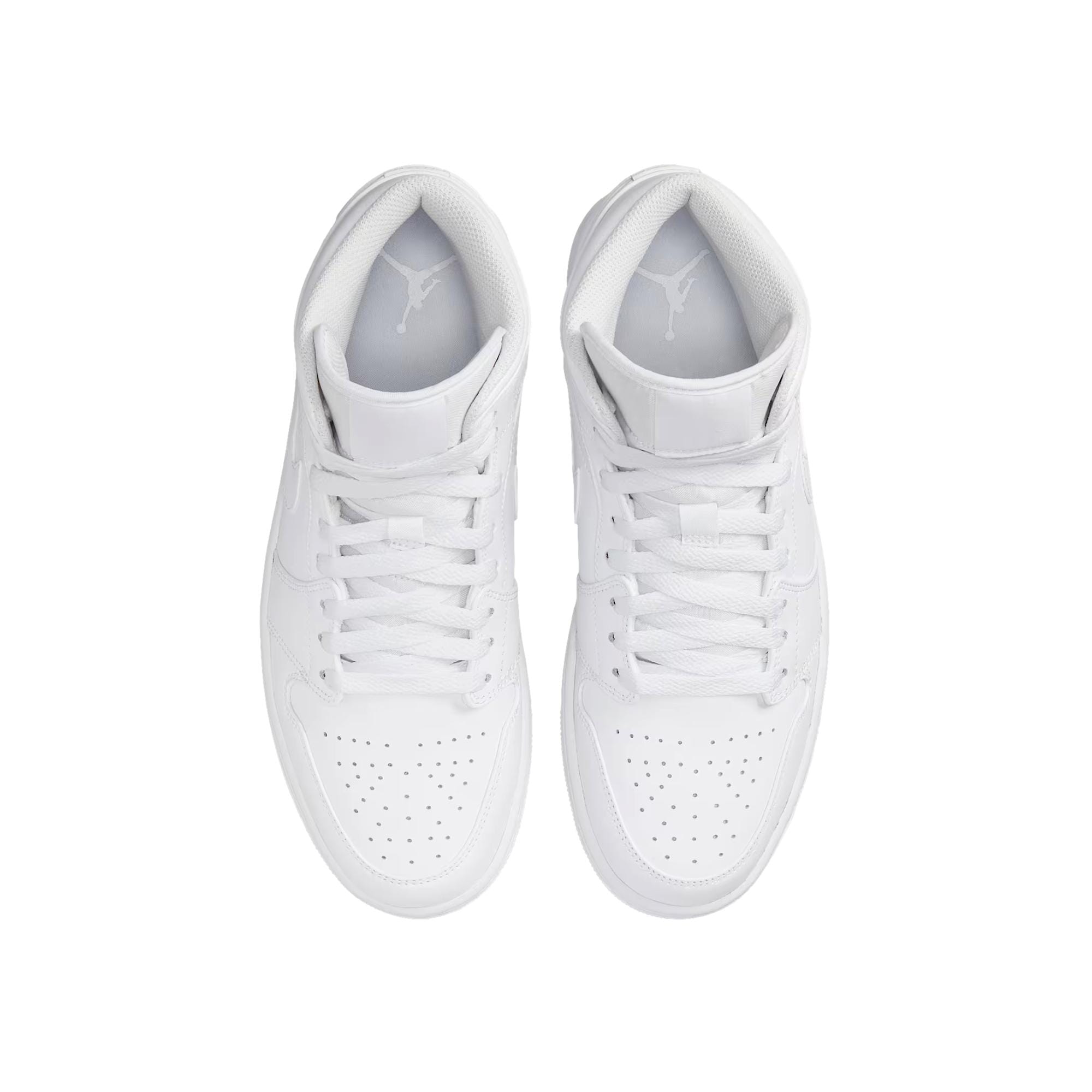 Men's Nike Air Jordan 1 Mid White / White - White 554724-136