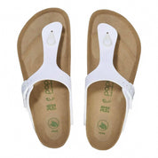 Women Gizeh Platform Vegan Birko-Flor Sandals - Regular/wide In White