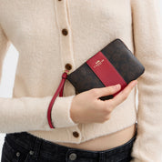 Coach Outlet Corner Zip Wristlet In Signature Canvas With Stripe