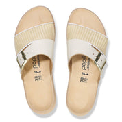 Women's Almina Sandal - Narrow In White Raffia