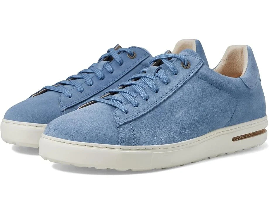 Men's Birkenstock Bend Sneakers Elemental Blue Suede Round Toe Shoes ZOGG2273