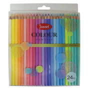 24pc Jasart Studio Art/Craft Colour Pencil Set - Pastel