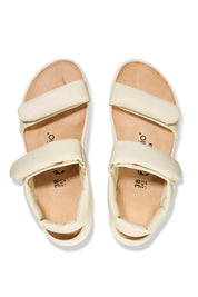 Women's Papillio Theda Natural Leather Platform Sandals In Ecru