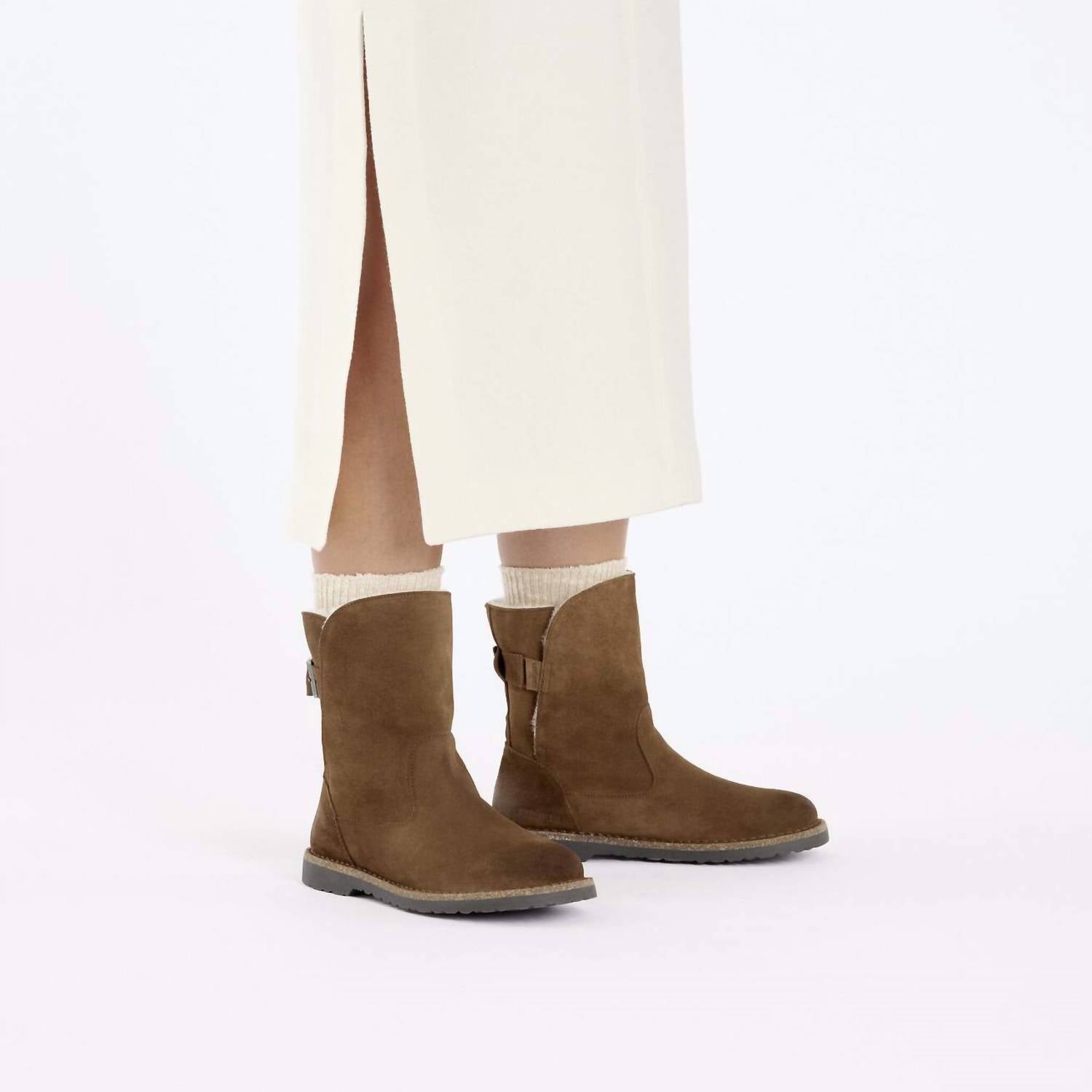 Women's Uppsala Shearling Boots In Dark Tea