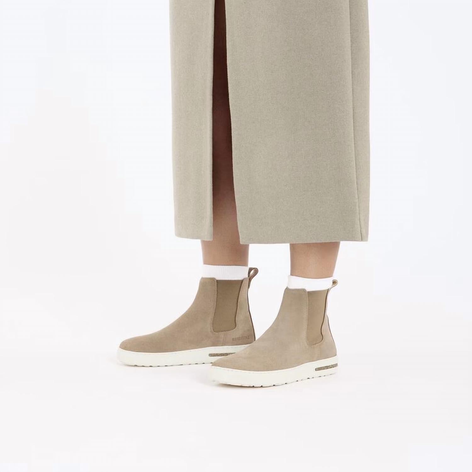 Women's Bend Chelsea Suede Leather Sneakerboot In Taupe