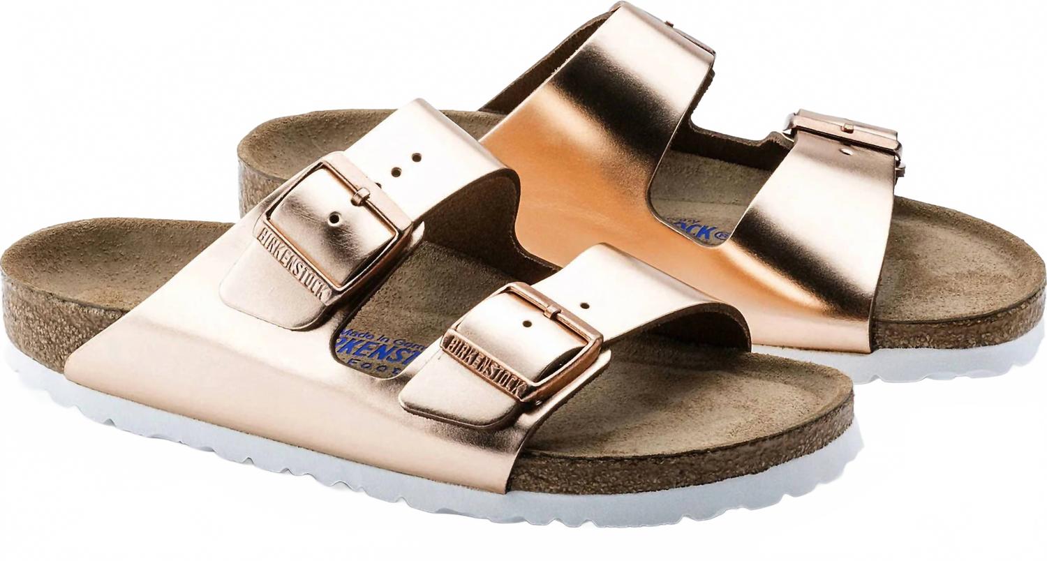 Arizona Soft Footbed In Metallic Copper