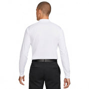 Men's Solid Long Sleeve Shirt In White And Black