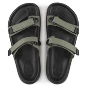 Women's Birkenstock Sahara Sandals Futura Khaki Birko-Flor Slide HTAT351