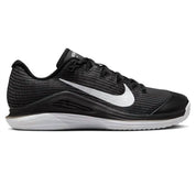 Women's Zoom Vapor 12 Clay Shoe In Black Dark Smoke Grey White