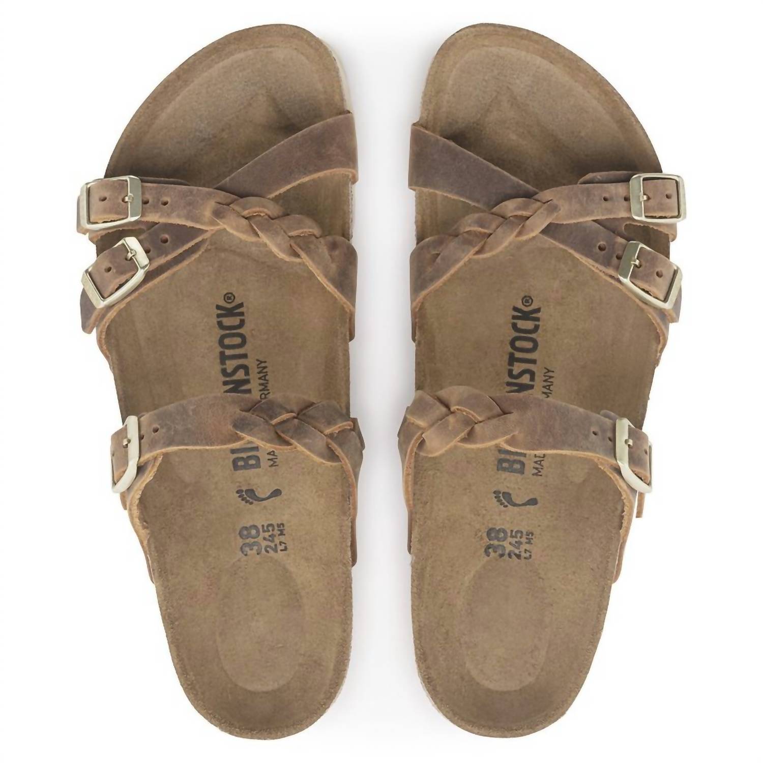 Women's Franca Braided Sandals In Cognac