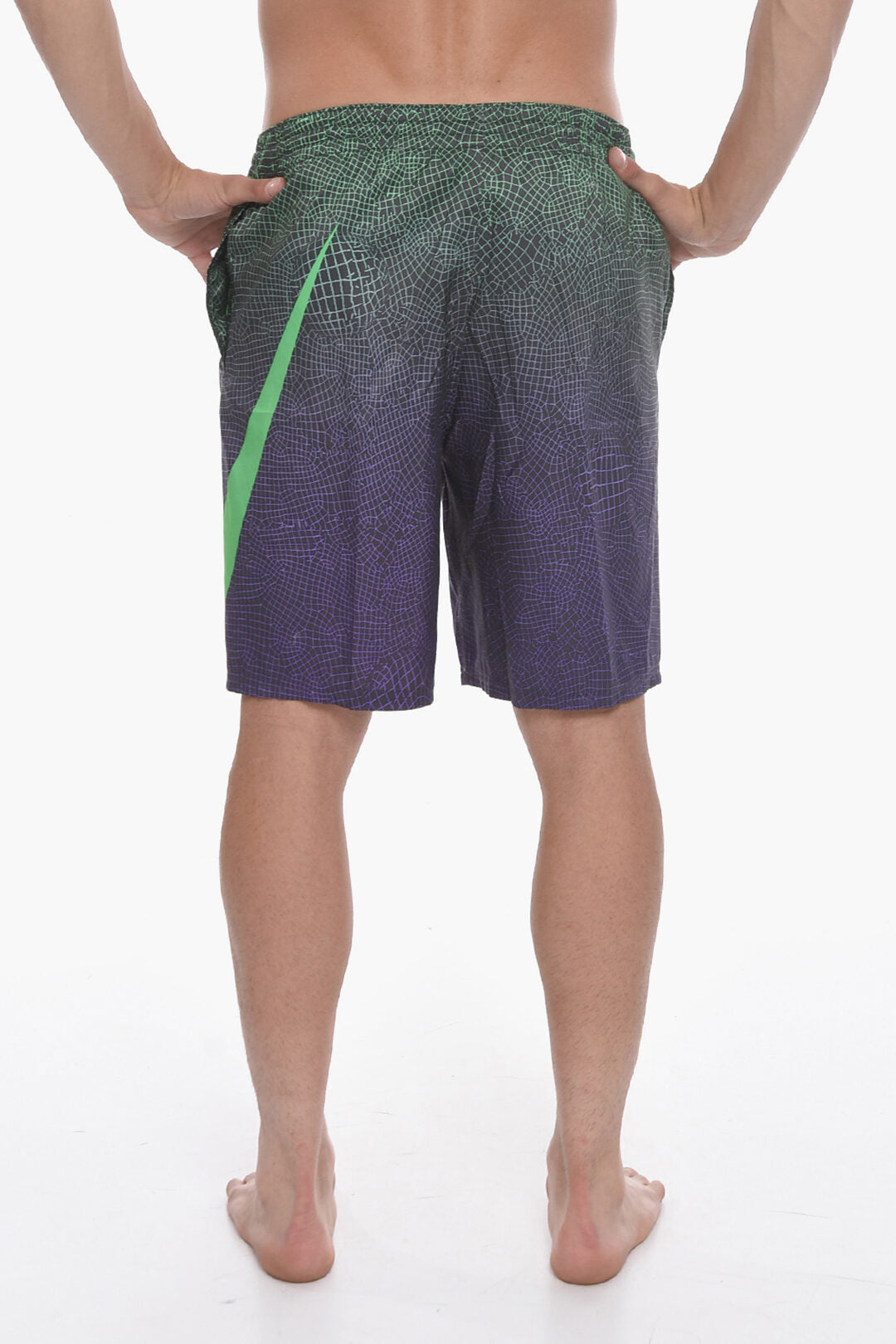 Nike SWIM Gradient Effect GRID SWOOSH BREAKER Swim Shorts