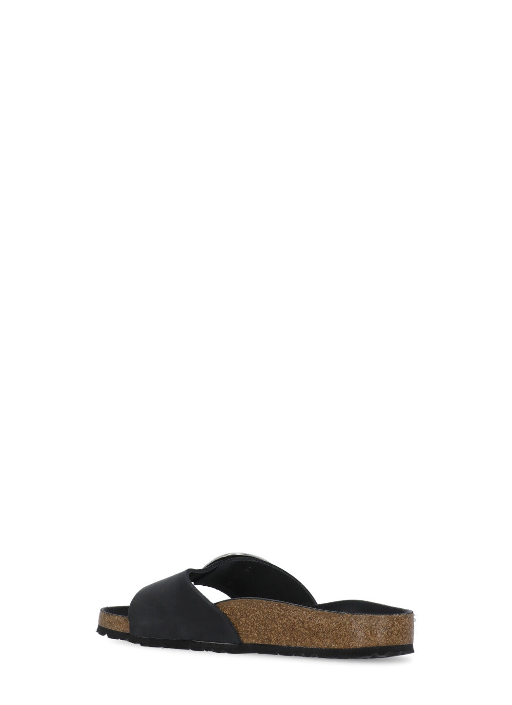 Black Madrid Big Buckle Sandals