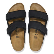 Women's Uji Nubuck Suede Leather Sandals In Black