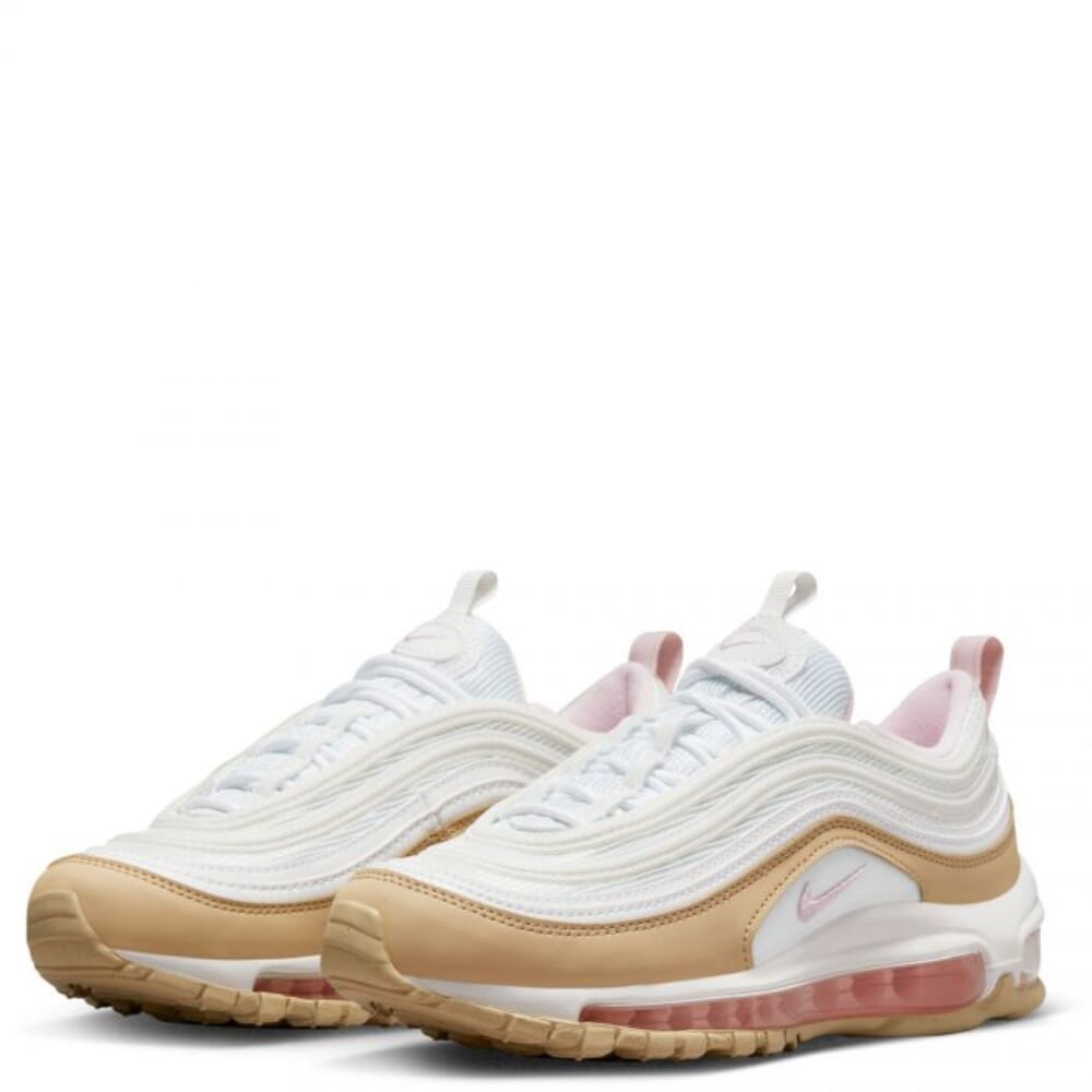 Grade-School Nike Air Max 97 Summit White/Pink Foam-Sesame 921522-113