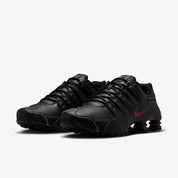 Nike Shox NZ 378341-017 Sneaker Men's US 9.5 Black Leather Running Shoes LIQ332