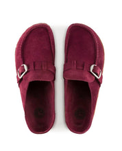Women'S Buckley Suede Leather Sandal in Maroon
