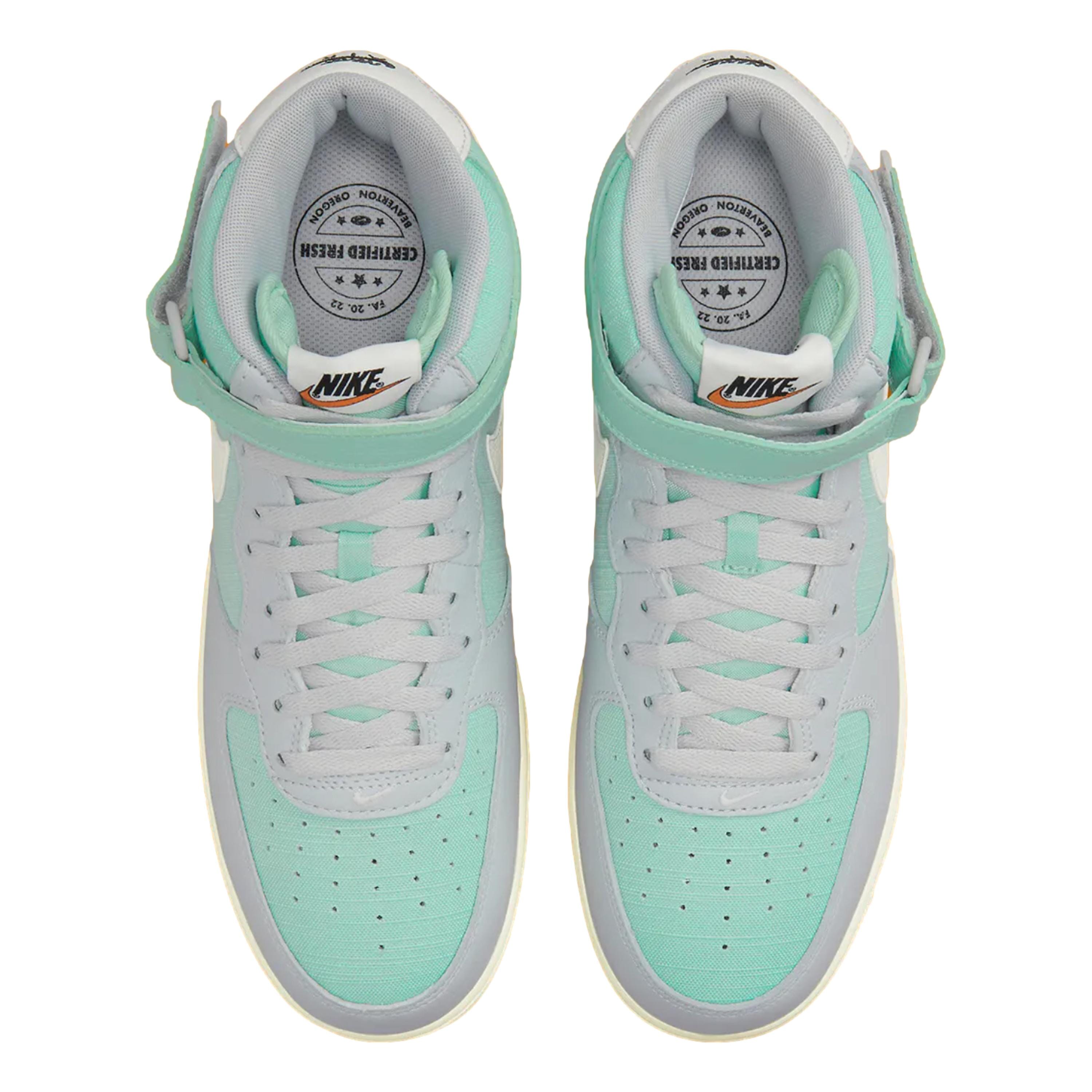 Men's Nike Air Force 1 Mid '07 LX Grey Fog/Sail-Enamel Green DQ8766-002