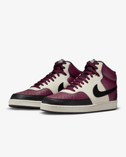 Men's Nike Court Vision Mid Next Nature DN3577-600 Basketball Shoes Dark Beetroot