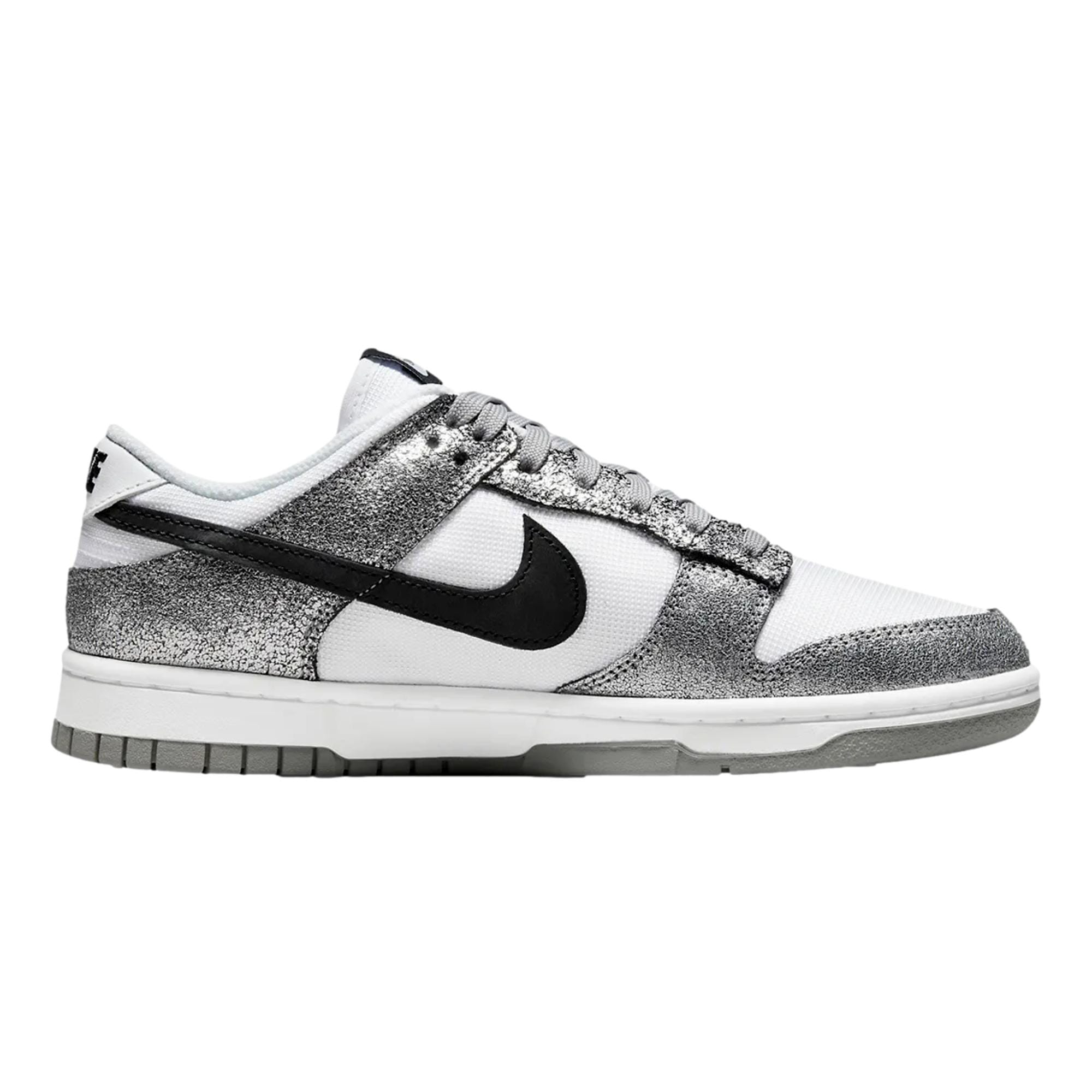 Women's Nike Dunk Low Metallic Silver / Off Noir - White DO5882-001