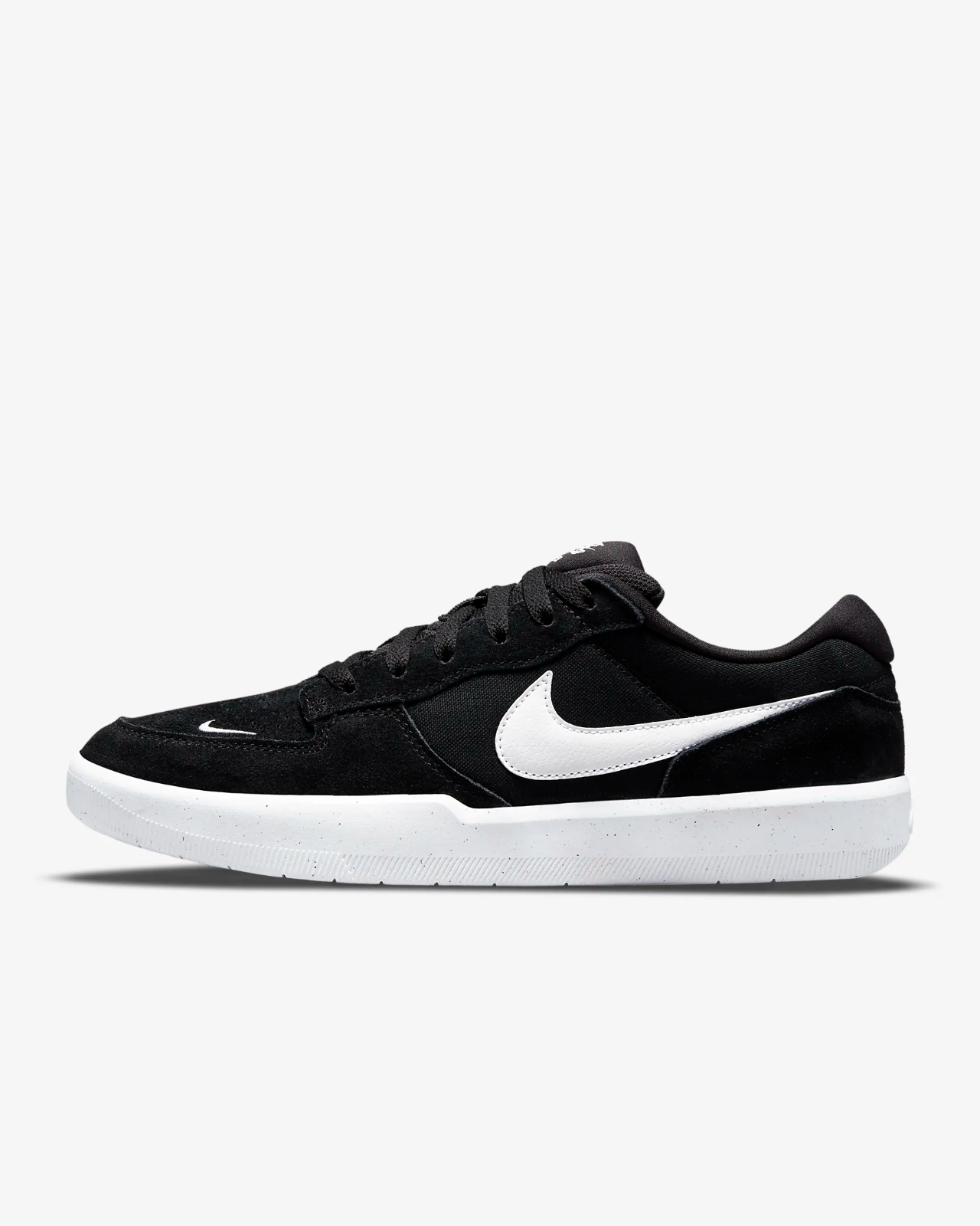 Men's Nike SB Force 58 CZ2959-001 Skateboard Shoes Black White Suede Low Top