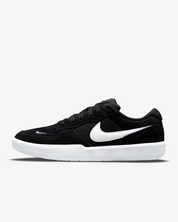 Men's Nike SB Force 58 CZ2959-001 Skateboard Shoes Black White Suede Low Top