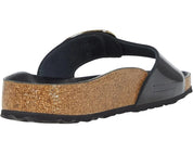 Women's Birkenstock Madrid Big Buckle 1022650 Black Leather Sandals ZOGG2056