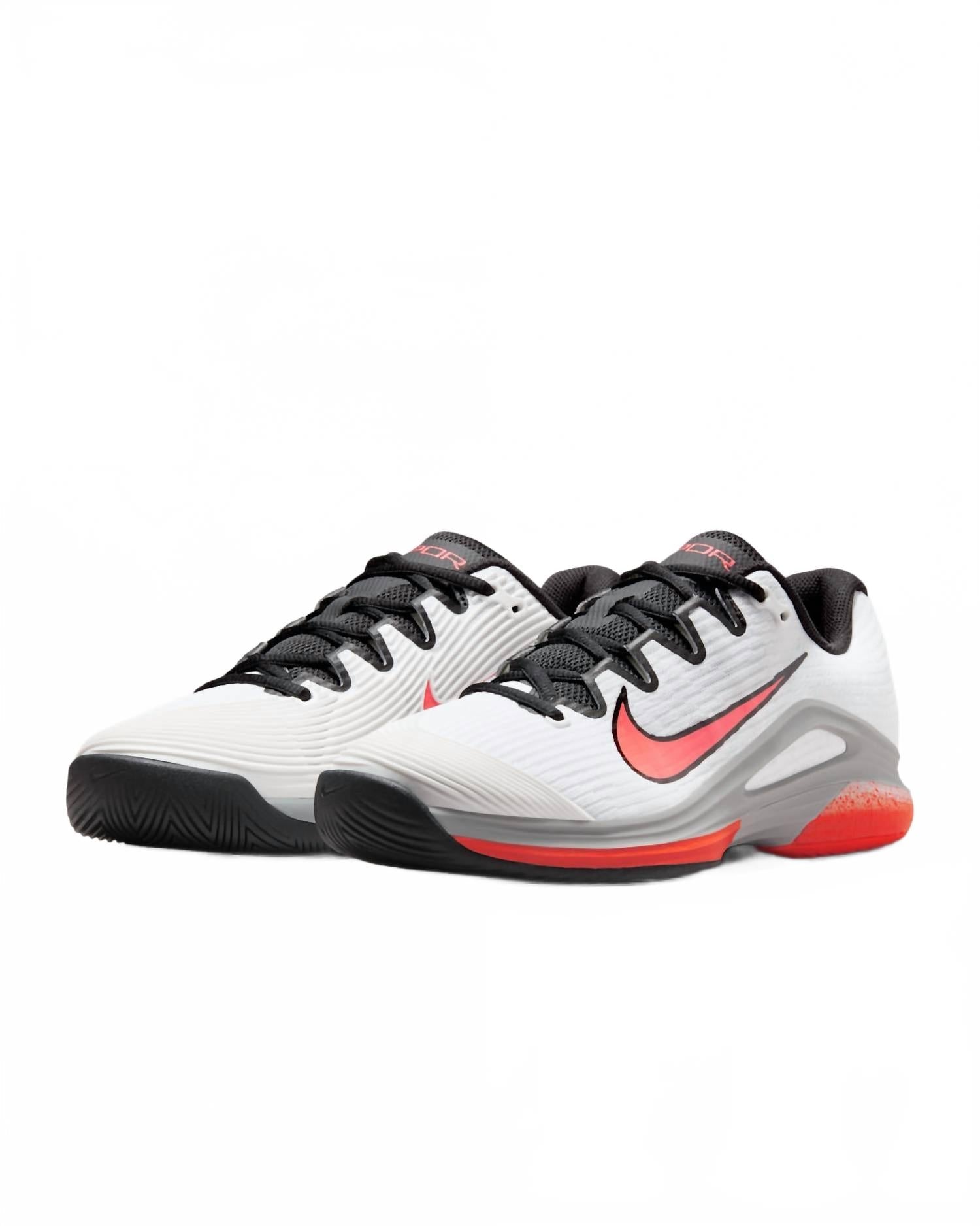 Women's Vapor 12 Hard Court Tennis Shoes In White/wolf Grey/hot Lava