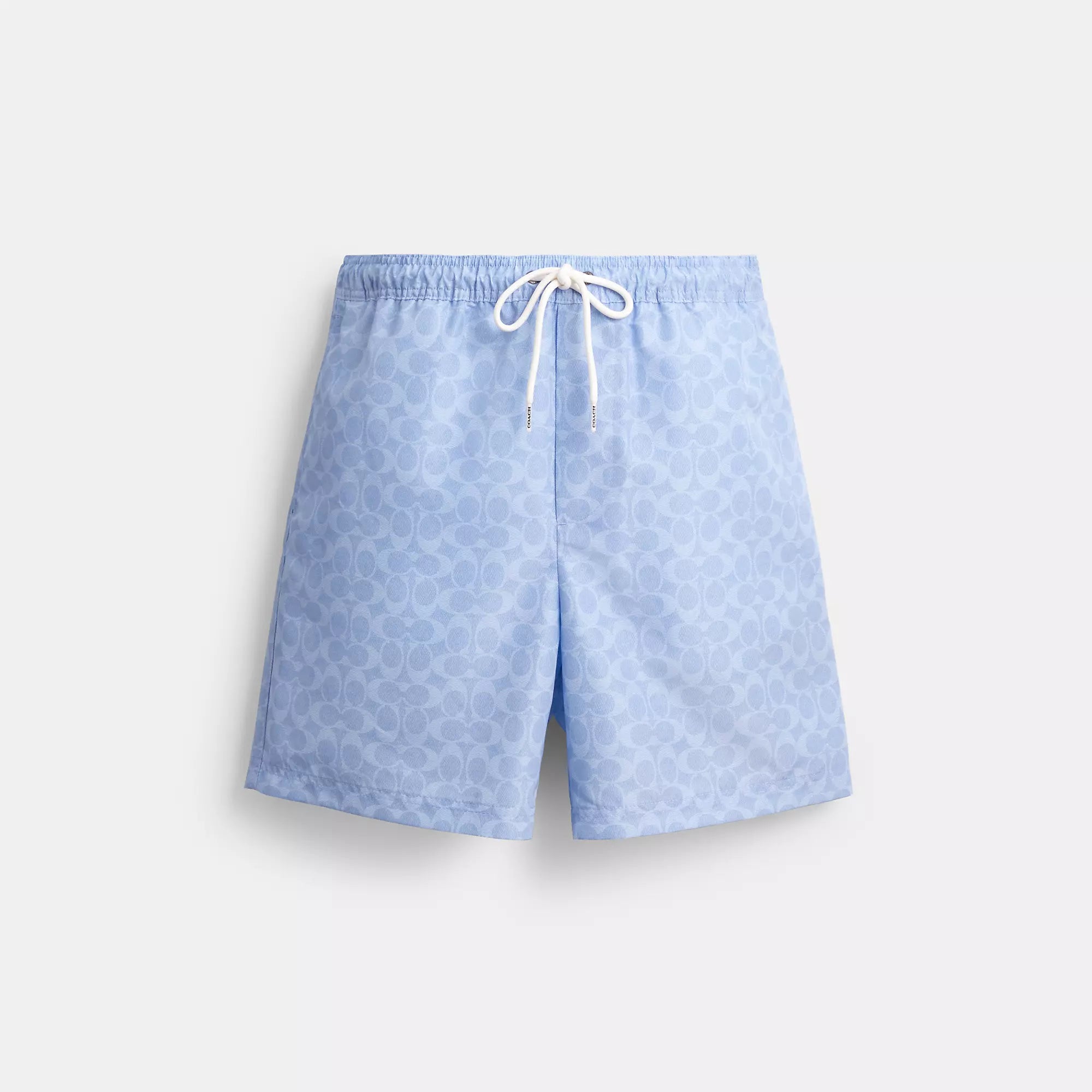 Coach Outlet Signature Swim Trunks In Recycled Polyester