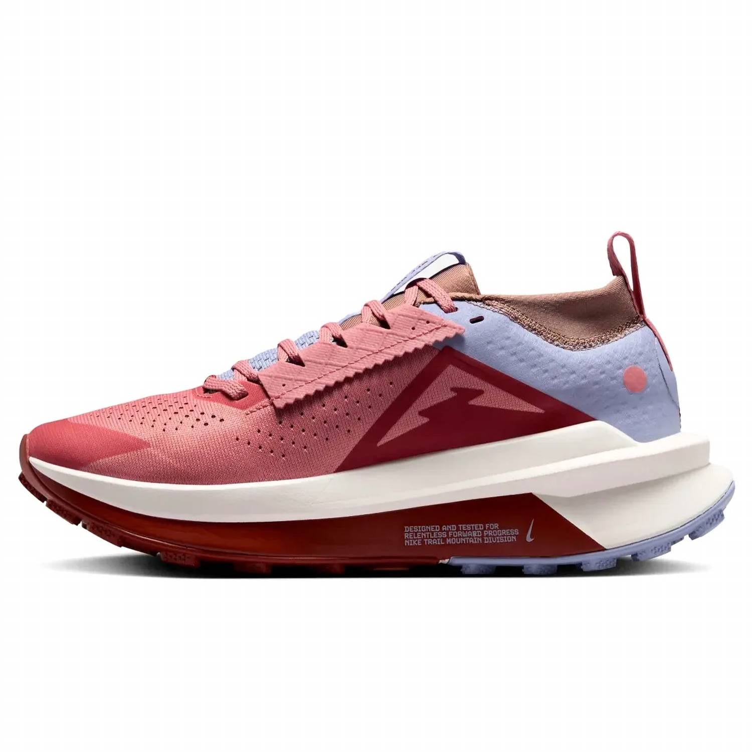 Women's Zoomx Zegama Trail 2 Running Shoes In Red Stardust/alabaster