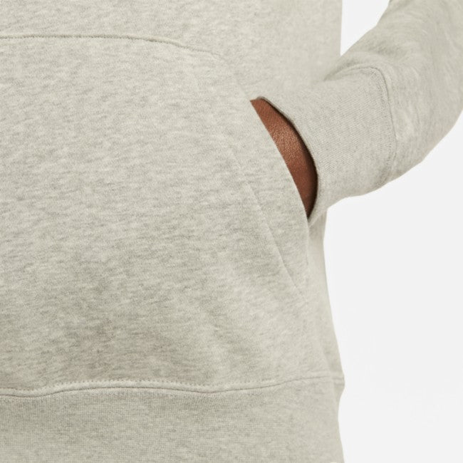 Women's Nike Sportswear Club Hoodie Gray Fleece Pullover Performance UPS668