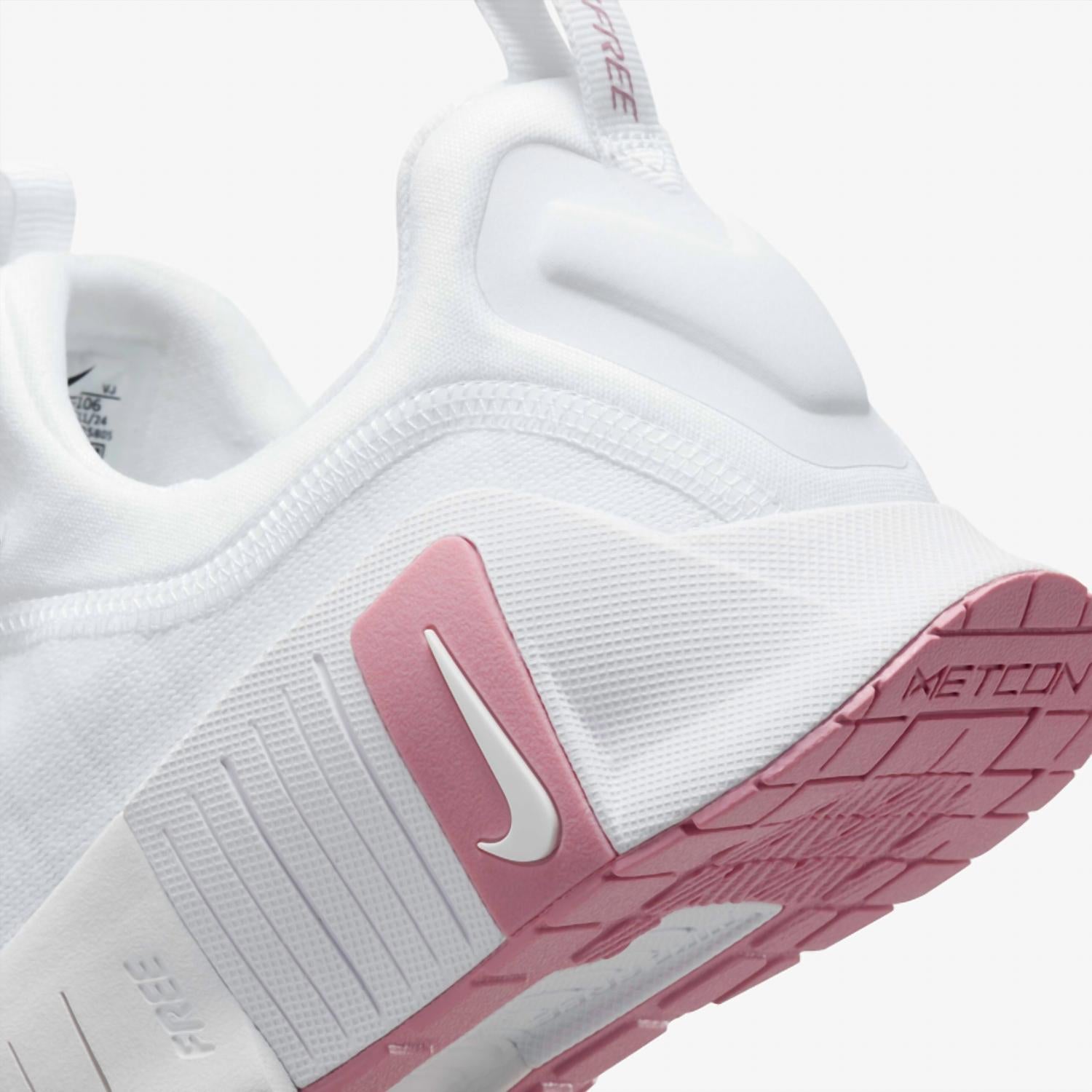 Women's Free Metcon 6 Training Shoes In White/elemental Pink-White