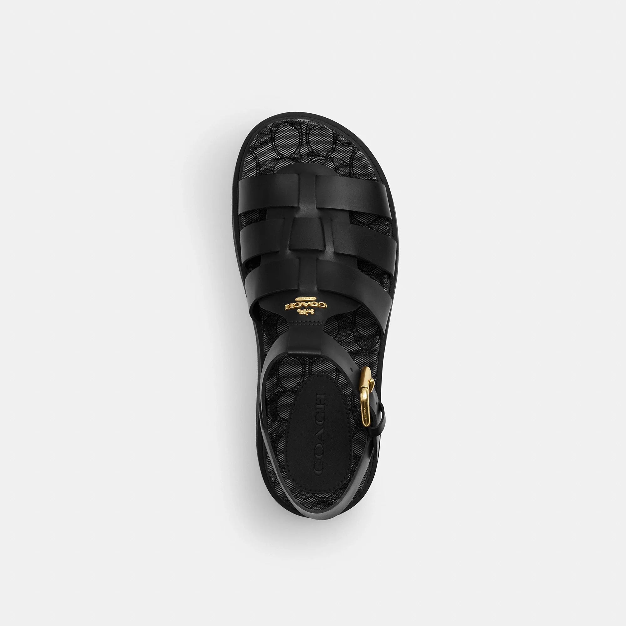 Coach Outlet Lucy Lug Sole Sandal In Signature Jacquard